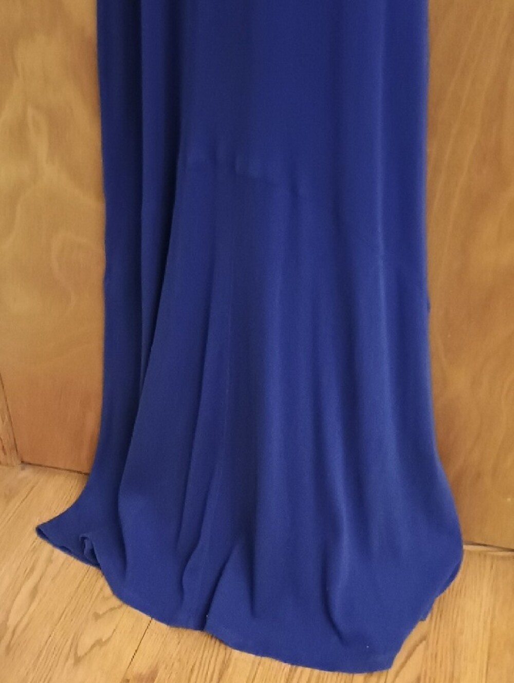 Lauren Ralph Lauren Royal Blue High-Neck Sleeveless Maxi Dress - Picture 6 of 7